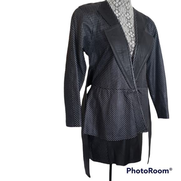 VTG Leather Skirt Suit - Picture 7 of 16